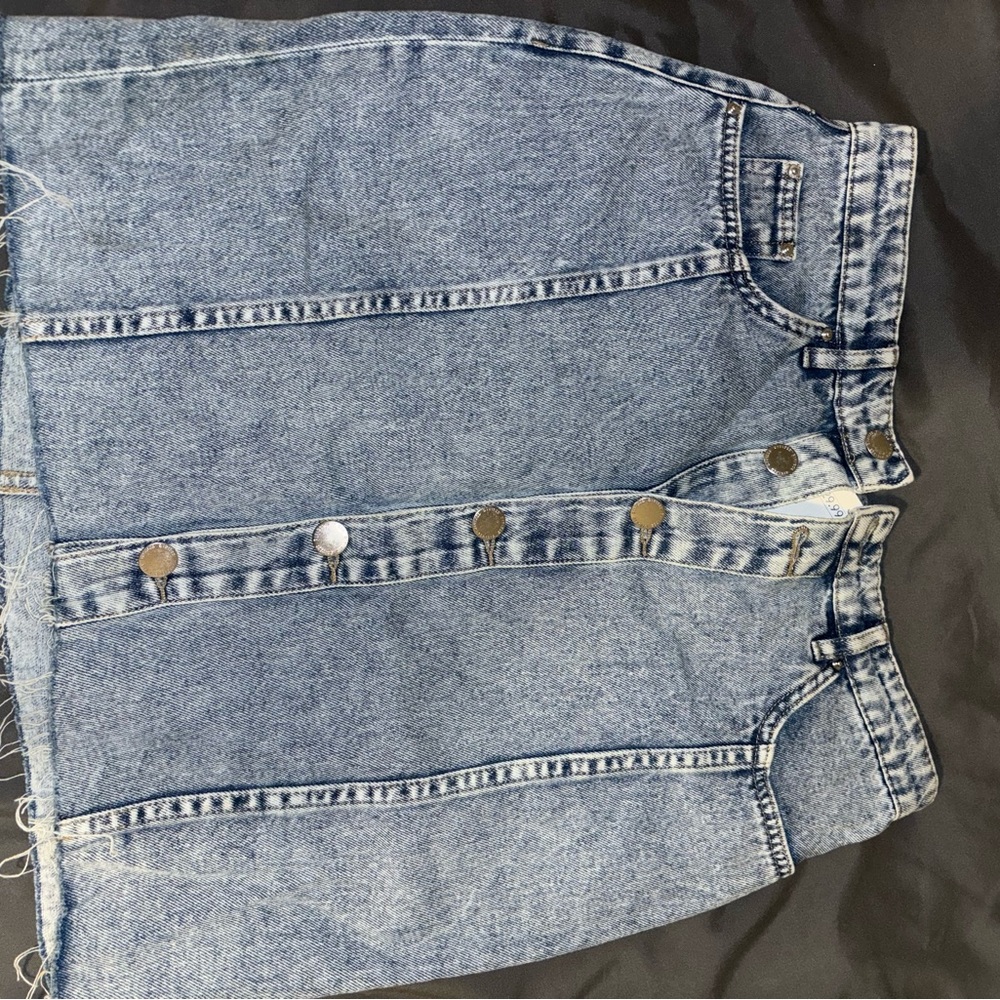 H&M Light Blue Denim Skirt